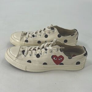 Comme des Garçons PLAY x Converse Chuck Taylor All Star 70 Low 'Polka Dot' Sz:9